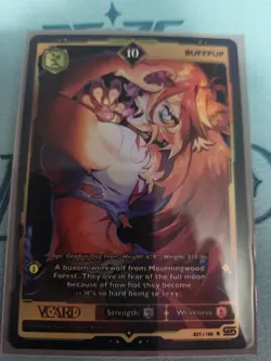 VCard TCG Rising Stars Buffpup Holo 10 1st First Edition Card Gamersupps - Image 1