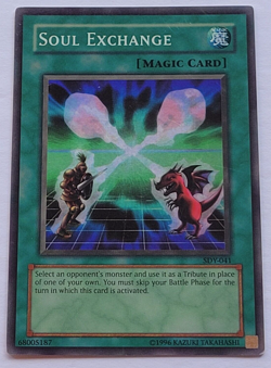 Yugioh TCG - Soul Exchange - SDY-041 - Light Play LP - Super Rare - Vintage 2002 - Image 1