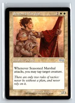 Seasoned Marshal Urza's Saga Uncommon - MTG Magic the Gathering Card - Image 1