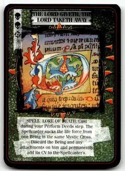 1995 Kult Reality is a Lie! Trading card game - THE LORD GIVES, THE LORD TAKES - Image 1