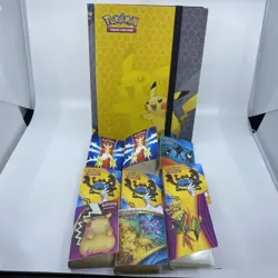 Ultra Pro Pokemon Trading Card Game Pikachu Card Binder (360) + 9 Mini Binders - Image 1