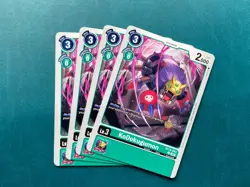 KoDokugumon BT14-043 Playset Blast Ace Digimon Card Game x4 - Image 1