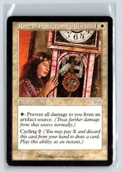 Rune of Protection: Artifacts Urza's Saga - MTG Magic the Gathering Card - Image 1