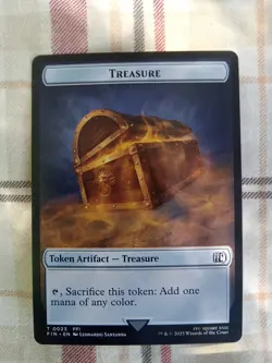 Hero 0005 Treasure (T0023) Double Sided Token Final Fantasy Regular MTG MINT!! - Image 2