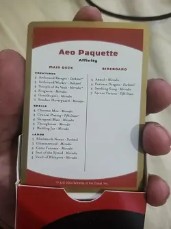 Aeo Paquette MTG Worlds San Francisco World Championship 2004 Signed Deck - Image 5