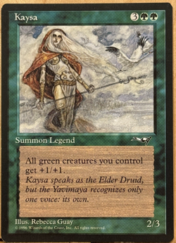LIMITED EDITION Alliances Vintage MtG Kaysa Unplayed NM - Image 1