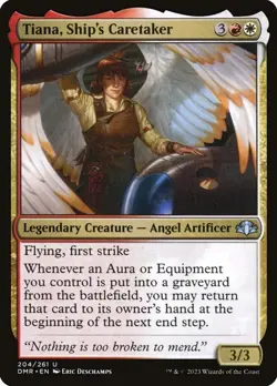 x1 Tiana, Ship's Caretaker Dominaria Remastered MTG 204/261 UNCOMMON M/NM 1x - Image 1