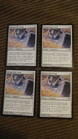 Magic: the Gathering / MtG Whispersilk Cloak x4 Darksteel - Image 1