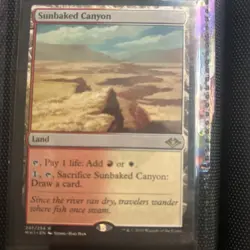 MTG Sunbaked Canyon (MH1) Modern Horizons 1 Regular Rare 247/254 - Image 1