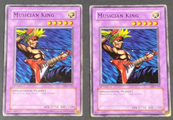 Yugioh TCG - 2x Musician King - MRD-103 - MP/HP - 1st Ed - Vintage - Common 2003 - Image 1
