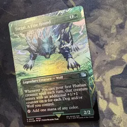 Torgal A Fine Hound (Borderless) Final Fantasy Foil MTG Magic The Gathering MINT - Image 5