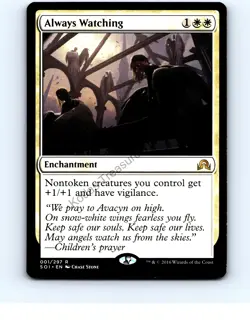 Always Watching #1 Rare Shadows over Innistrad MTG NP Near Mint or Better - Image 1
