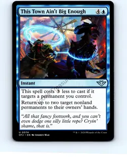 This Town Ain't Big Enough #74 Uncommon Outlaws of TJ MTG NP Near Mint or Better - Image 1