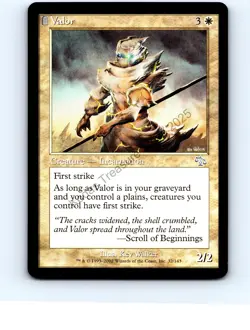 Valor #32 White Uncommon Judgment MTG NP Near Mint or Better - Image 1