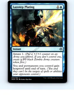 Lazotep Plating Blue #57 Uncommon Starter Commander Decks MTG NP NM/NM+ - Image 1