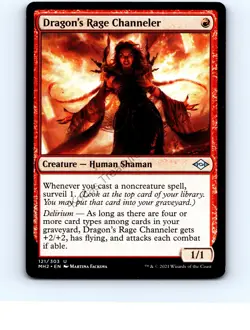 Dragon's Rage Channeler #121 Uncommon Modern Horizons 2 MTG LP Exc/Exc+ - Image 1