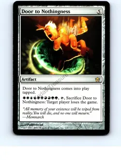 Door to Nothingness #115 Rare Fifth Dawn MTG NP Near Mint or Better - Image 1