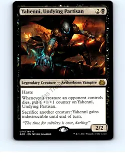 Yahenni, Undying Partisan #74 Rare Black MTG NP Near Mint or Better - Image 1