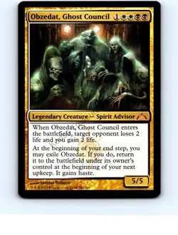 Obzedat, Ghost Council #182 Mythic Gatecrash MTG NP Near Mint or Better - Image 1