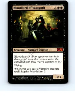 Bloodlord of Vaasgoth #82 Mythic Magic 2012 (M12) MTG NP Near Mint or Better - Image 1