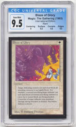 Graded Blaze of Glory CGC 9.5 GEM MINT International Collectors' Edition IE MTG! - Image 1