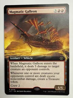 MTG - Magmatic Galleon (Extended Art)- The Lost Caverns of Ixalan - Image 1