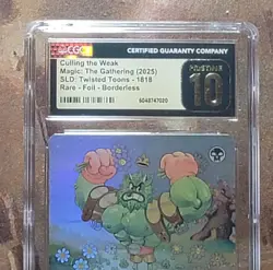 MTG Culling the Weak #1818 🌈Foil SLD Twisted Toons CGC 10 Pristine Pop 1 - Image 2