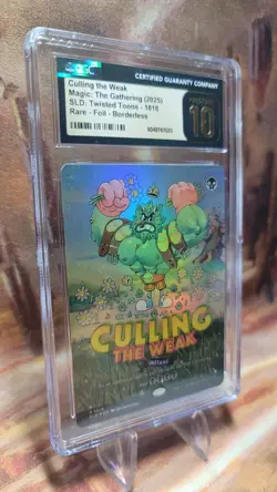 MTG Culling the Weak #1818 🌈Foil SLD Twisted Toons CGC 10 Pristine Pop 1 - Image 3