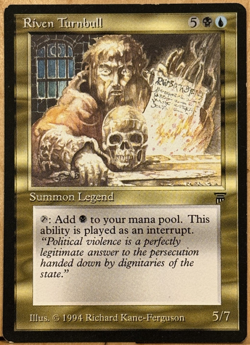 LIMITED EDITION Legends Vintage MtG Riven Turnbull Unplayed NM - Image 1