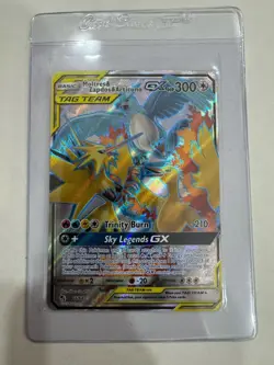 Moltres & Zapdos & Articuno GX 66/68 Hidden Fates Rainbow Rare Pokemon Card NM - Image 1