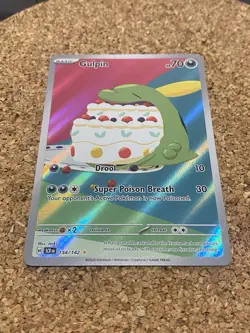 Gulpin 154/142 - Illustration Rare Holo SV: Stellar Crown Pokemon TCG SCR NM - Image 1