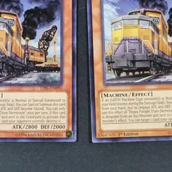 Yugioh TCG - 2x Heavy Freight Train Derricrane - TDIL-EN090 - 1st Ed. - NM, 2016 - Image 3
