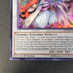 Yugioh TCG - Shiranui Shogunsaga - MP16-EN212 - 1st Ed - NM - Ultra Rare - 2016 - Image 3