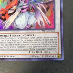 Yugioh TCG - Shiranui Shogunsaga - MP16-EN212 - 1st Ed - NM - Ultra Rare - 2016 - Image 4