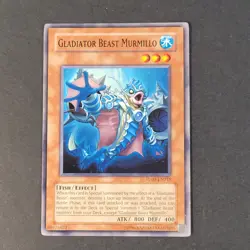 Yugioh TCG - Gladiator Beast Murmillo - TU01-EN015 - LP - Unl - Monster 2009 - Image 2