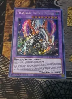 Yugioh Titaniklad the Ash Dragon ROTD-EN038 ROTD-IT038 Secret 1st Ed ITALIAN NM - Image 1