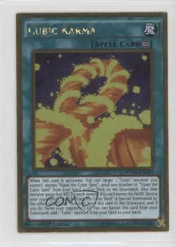 Cubic Karma Gold Edition 1st Ed. YuGiOh The Dark Side of Dimensions Movie Pack - Image 1