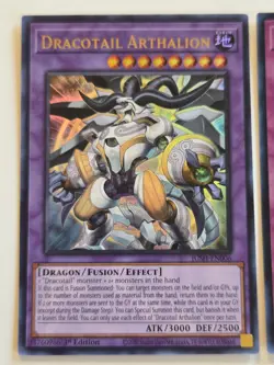 Dracotail Arthalion JUSH-EN006 Ultra Rare Yugioh 1st Edition Mint + FREE BONUS - Image 3