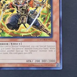 Yugioh TCG - Legendary Six Samurai-Kageki - STOR-EN022 - NM - Unlimited - 2011 - Image 3