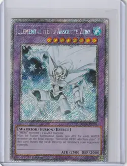 Yugioh RA03-EN231 Elemental HERO Absolute Zero - Platinum Secret Rare 1st Ed - Image 1