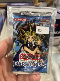 YuGiOh! Dark Crisis 1ST EDITION Booster Pack - Factory Sealed UNWEIGHED - Image 1