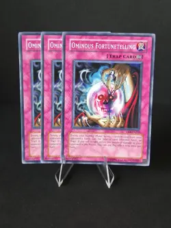 x3 Playset Ominous Fortunetelling - Common - Mixed Sets LOD DB2 NM Yugioh Trap - Image 1