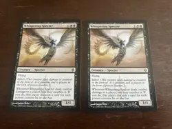 2x Whispering Specter ~ NM+ ~ New Phyrexia MAGIC MTG CARD - Image 1
