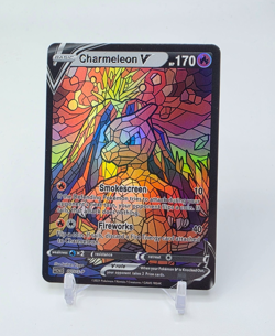 Custom HOLO STAINED GLASS Charmeleon Card Holo Charmeleon READ DESCRIPTION BELOW - Image 1