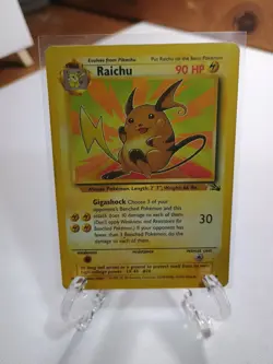 Pokemon TCG Raichu Card 29/62 Fossil Regular LP - Image 1