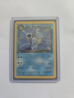 Pokemon TCG Dark Blastoise 20/82 Rare Non-Holo Card 1st Edition - Image 1