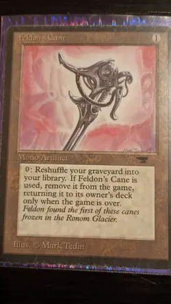 Feldon's Cane Magic: The Gathering Antiquities Card NM Condition - Image 1