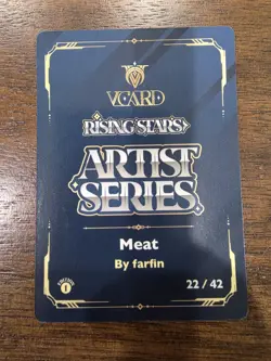 VCard TCG Rising Stars Meat Box Topper 1st First Edition Card Gamersupps - Image 2
