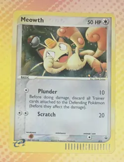 Meowth 013 Black Star Promo 2003 Holo Rare Pokemon Card Nintendo - Image 1