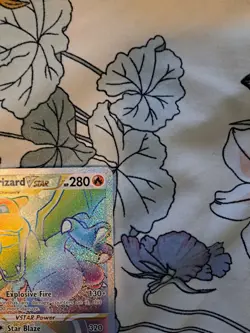 Pokemon TCG Brilliant Stars Charizard VSTAR 174/172Rainbow Holo Secret Rare Card - Image 3